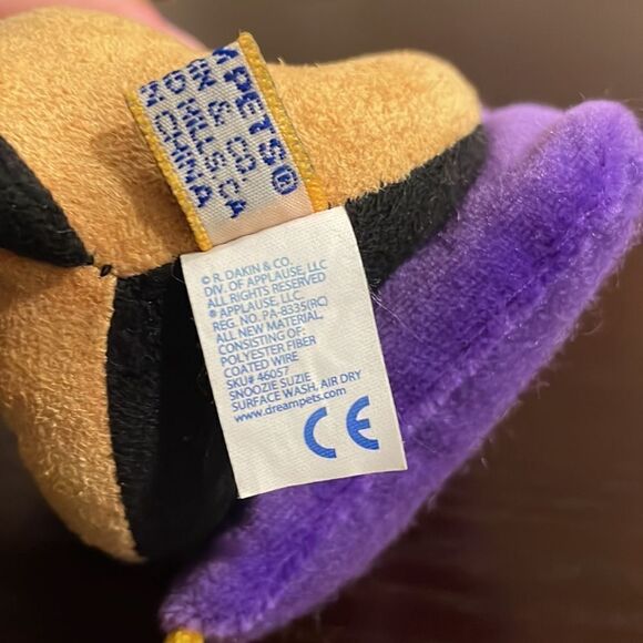 Dakin Dream Pet- Snoozie Suzie 5.5" - Resting On Purple Pillow Excellent Condit… - Picture 7 of 9